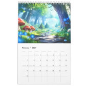 Mushroom Forest Fantasy Art Kalender (Feb 2027)