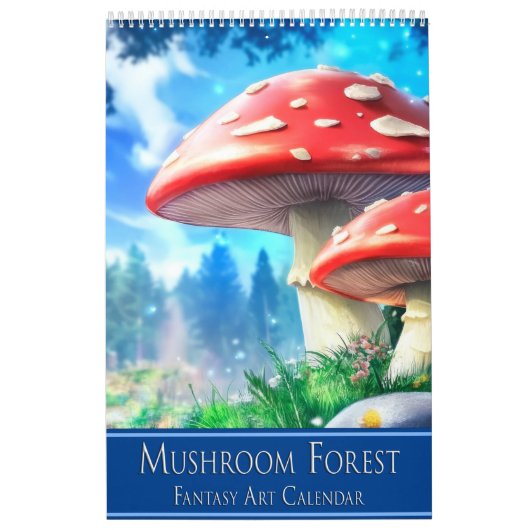 Mushroom Forest Fantasy Art Kalender (Titelbild)