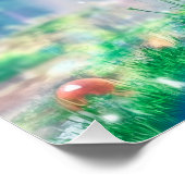 Mushroom Forest Fantasy Art Poster (Ecke)