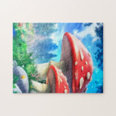 Mushroom Forest Fantasy Art Puzzle (Horizontal)