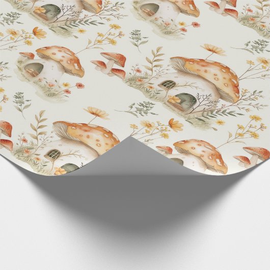 Mushroom Forest I Fairy Tale Kids Geschenkpapier (Ecke)