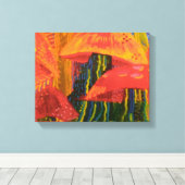 Mushroom Forrest Leinwanddruck (Insitu (Holzboden))