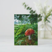 Mushroom Fraktal Forest Postkarte (Stehend Vorderseite)
