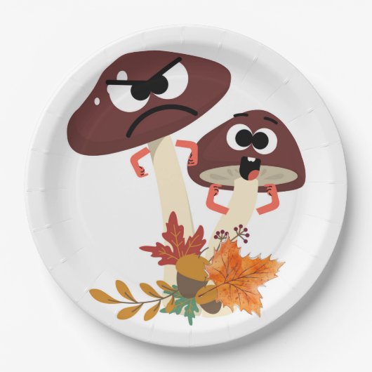 MUSHROOM FRIENDS PAPPTELLER (Vorderseite)