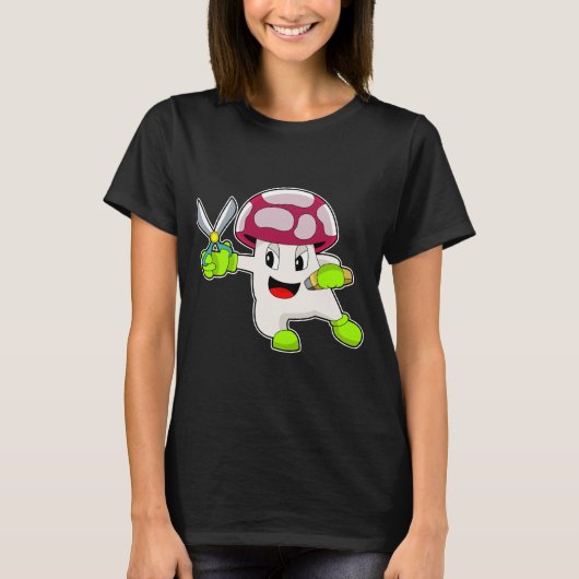 Mushroom-Friseurschere T-Shirt (Vorderseite)