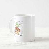 Mushroom Frog Goblincore Mycology Artistic Design Kaffeetasse (Vorderseite Links)