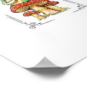 Mushroom Frog Goblincore Mycology Artistic Design Poster (Ecke)
