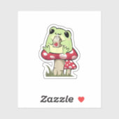 Mushroom Frog Goblincore Mycology Creative Style Aufkleber (Blatt)