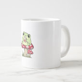Mushroom Frog Goblincore Mycology Creative Style Jumbo-Tasse (Vorderseite Rechts)
