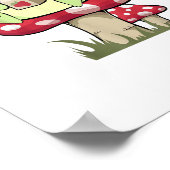 Mushroom Frog Goblincore Mycology Creative Style Poster (Ecke)