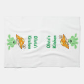 Mushroom Frog Schmetterlingsküche Handtuch (Horizontal)