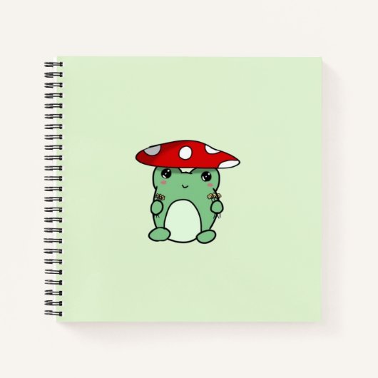 Mushroom Froggy-Notebook Notizblock (Vorderseite)