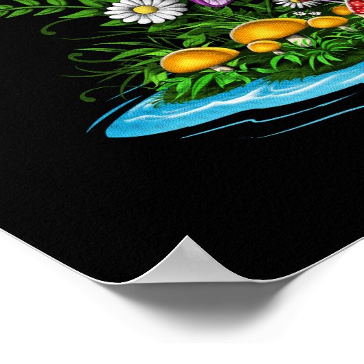 Mushroom Frogs Poster (Ecke)