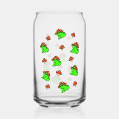 Mushroom Frosch Pattern Dosenglas (Rückseite)