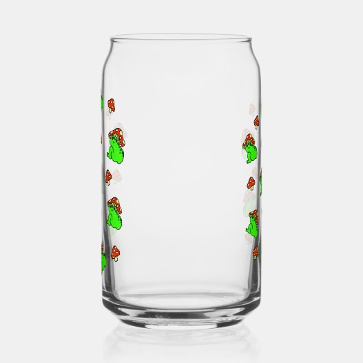 Mushroom Frosch Pattern Dosenglas (Rechts)