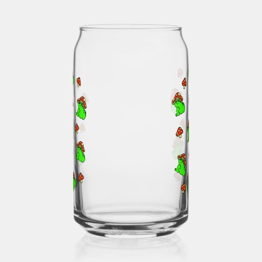 Mushroom Frosch Pattern Dosenglas (Links)