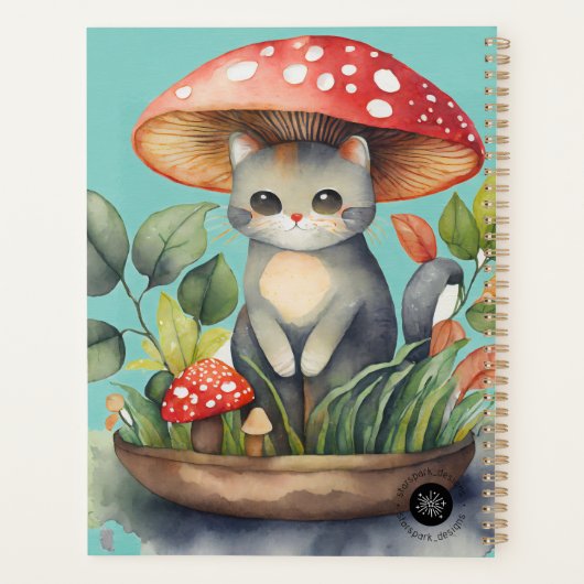 Mushroom Garden Cat Planer (Rückseite)