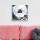 Mushroom Garden Moon Leinwanddruck (Insitu (Wohnzimmer))