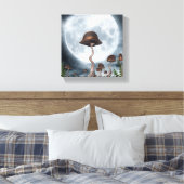Mushroom Garden Moon Leinwanddruck (Insitu (Schlafzimmer))
