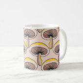 Mushroom Garden: Vintages Naturemuster Kaffeetasse (VorderseiteRechts)