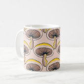 Mushroom Garden: Vintages Naturemuster Kaffeetasse (Vorderseite Links)