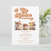 Mushroom | Gender Neutral Baby Shower Einladungen (Stehend Vorderseite)