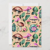 Mushroom | Gender Neutral Baby Shower Einladungen (Rückseite)