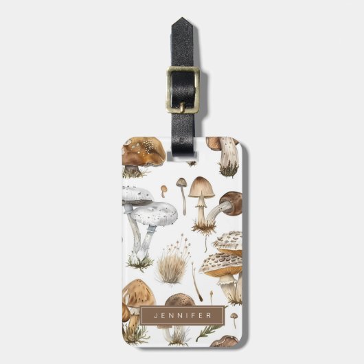 Mushroom-Gepäckmarke Gepäckanhänger (Vorderseite vertikal)