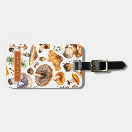 Mushroom-Gepäckmarke Gepäckanhänger (Vorderseite horizontal)