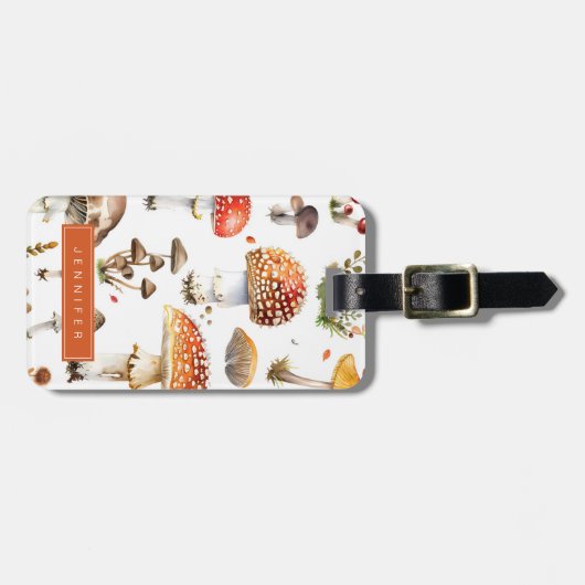 Mushroom-Gepäckmarke Gepäckanhänger (Vorderseite horizontal)