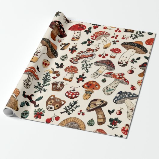 Mushroom Geschenkpapier (Ungerollt)