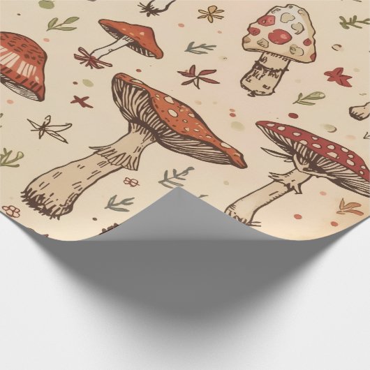 Mushroom Geschenkpapier (Ecke)