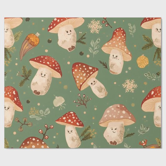 Mushroom Geschenkpapier (Flach)