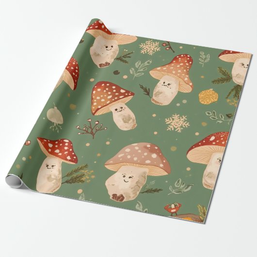 Mushroom Geschenkpapier (Ungerollt)