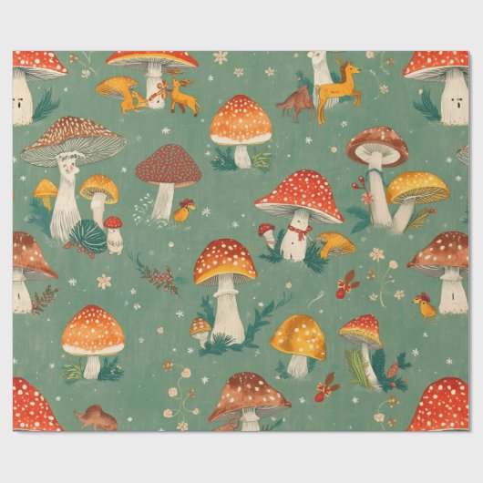 Mushroom Geschenkpapier (Flach)