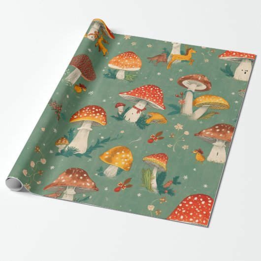 Mushroom Geschenkpapier (Ungerollt)