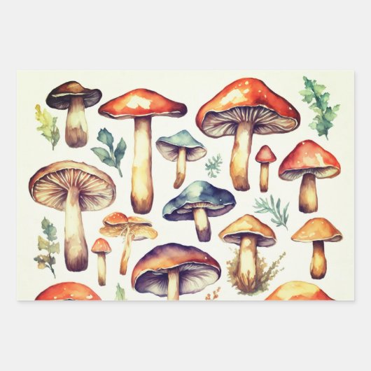 Mushroom Geschenkpapier Set (Vorderseite 3)