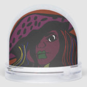 Mushroom Girl Schneekugeln (Rückseite)