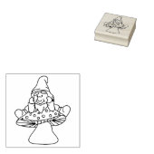 Mushroom Gnome Gummistempel (Stempel)
