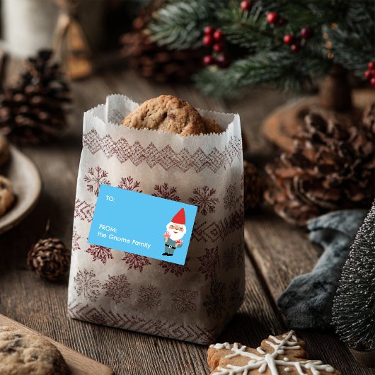 Mushroom Gnome Niedlich Weihnachtsgeschenk CUSTOM Rechteckiger Aufkleber