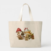 Mushroom Gnome-Verzauberung Jumbo Stoffbeutel (Rückseite)