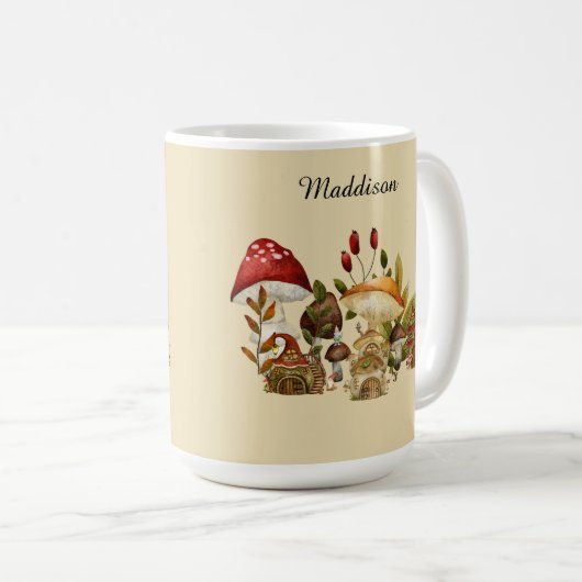 Mushroom Gnomes Verzauberung Kaffeetasse (VorderseiteRechts)