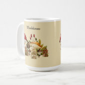 Mushroom Gnomes Verzauberung Kaffeetasse (Vorderseite Links)