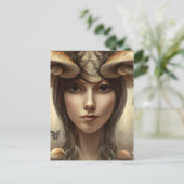Mushroom Goddess Postcard Postkarte (Stehend Vorderseite)