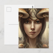 Mushroom Goddess Postcard Postkarte (Vorne/Hinten)