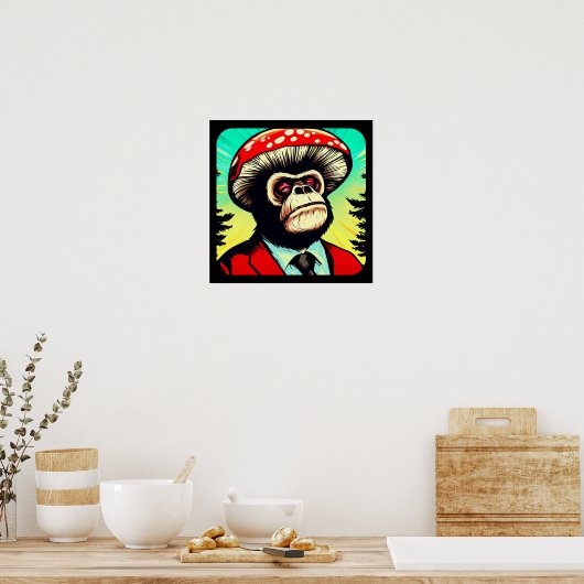 Mushroom Gorilla Poster (Küche)