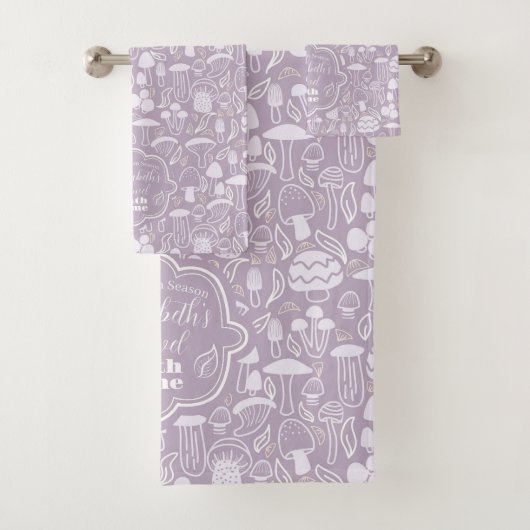 Mushroom Gray Cream Badhandtuch Set (Insitu)