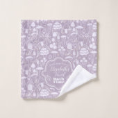 Mushroom Gray Cream Badhandtuch Set (Waschlappen)