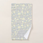 Mushroom Gray Cream Badhandtuch Set (Handtuch)