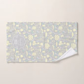 Mushroom Gray Cream Badhandtuch Set (Handtuch)